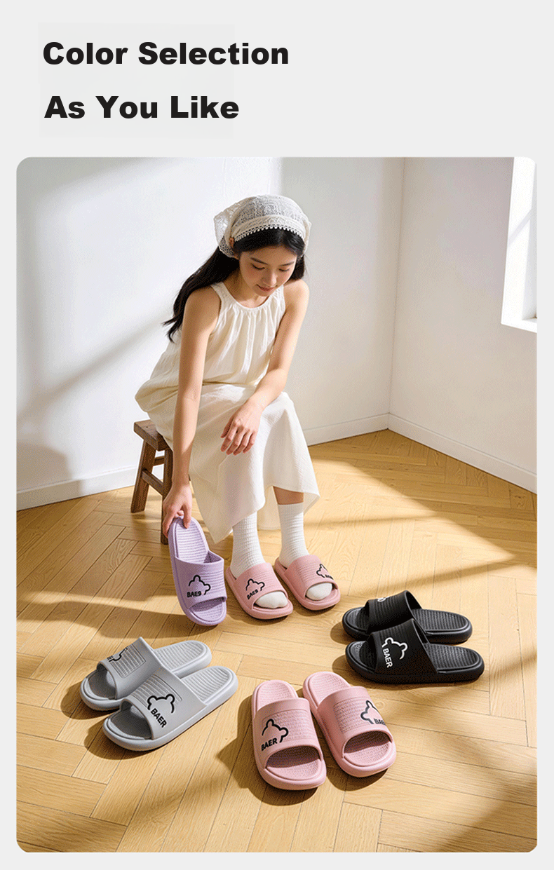 CXOCSI Women's EVA Soft Sole Indoor Silent Home Cloud Sensation Shower Non-Slip Slippers, Purple, Size 38-39 10