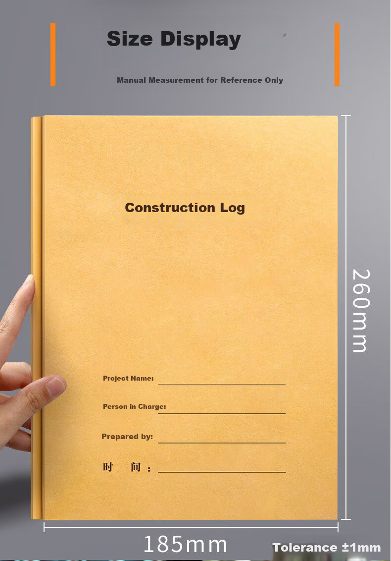 Gelite Construction Logbook Set of 10 Safety Logbooks Supervisor Daily Log Notebooks for Construction Site Project Work Safety Officer Progress Notes 10-Pack 9
