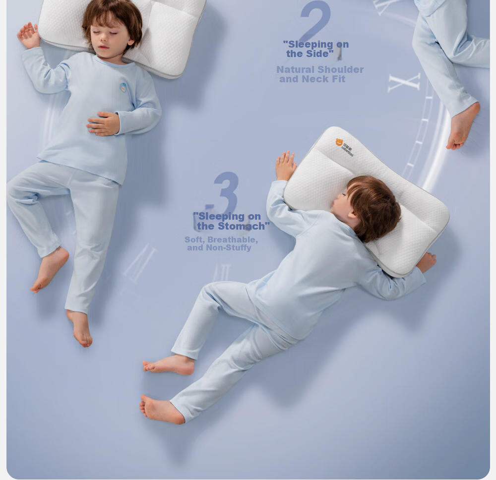 Betis Children's Pillowcase 1-3 Years Neck Support Baby Growth Pillow Four Seasons Universal H1 Fun Duck Pillowcase 31