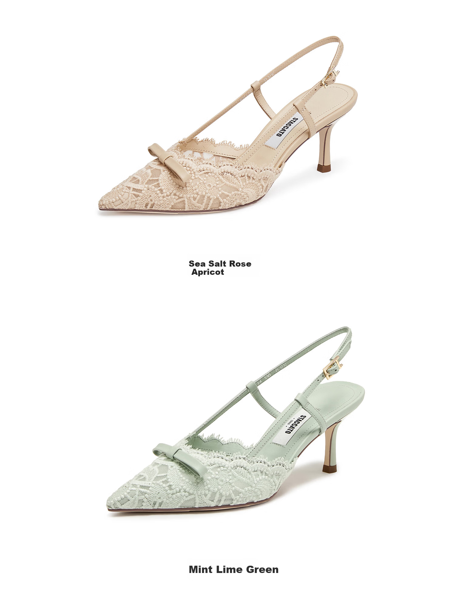 Skechers Yang Mi 2026 Spring Lace Island High Heel Women's Sandals ED334AK6 Sea Salt Rose Apricot Hollow Style Size 34 39