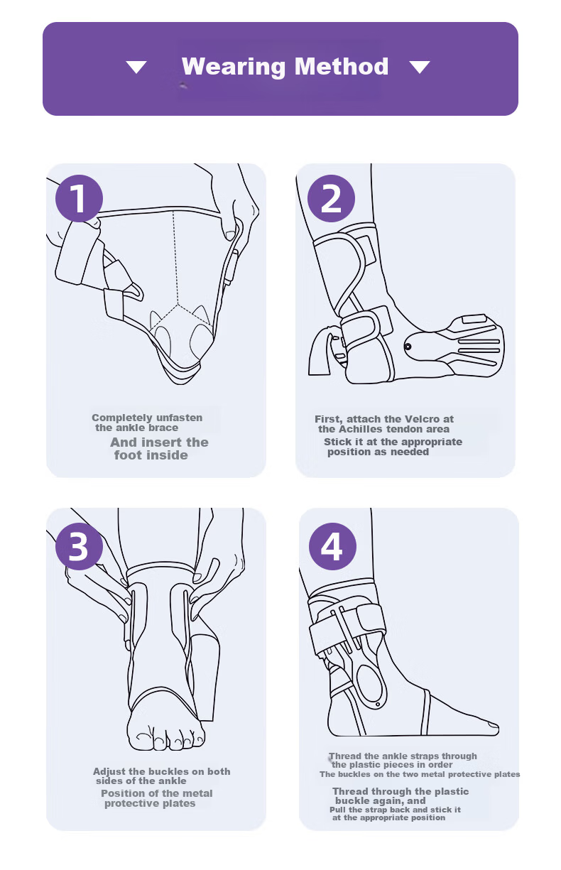 Fashuo Medical Ankle Brace for Sprains Ligament Injury Ankle Joint Support Basketball Ankle Protection Sleeve for Fracture Recovery 9