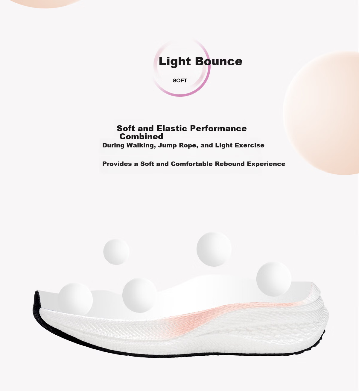 Warrior Women's Sports Shoes New Spring Mesh Breathable Thick Sole Cushioning Height Increasing Running Shoes White Pink Size 37 9
