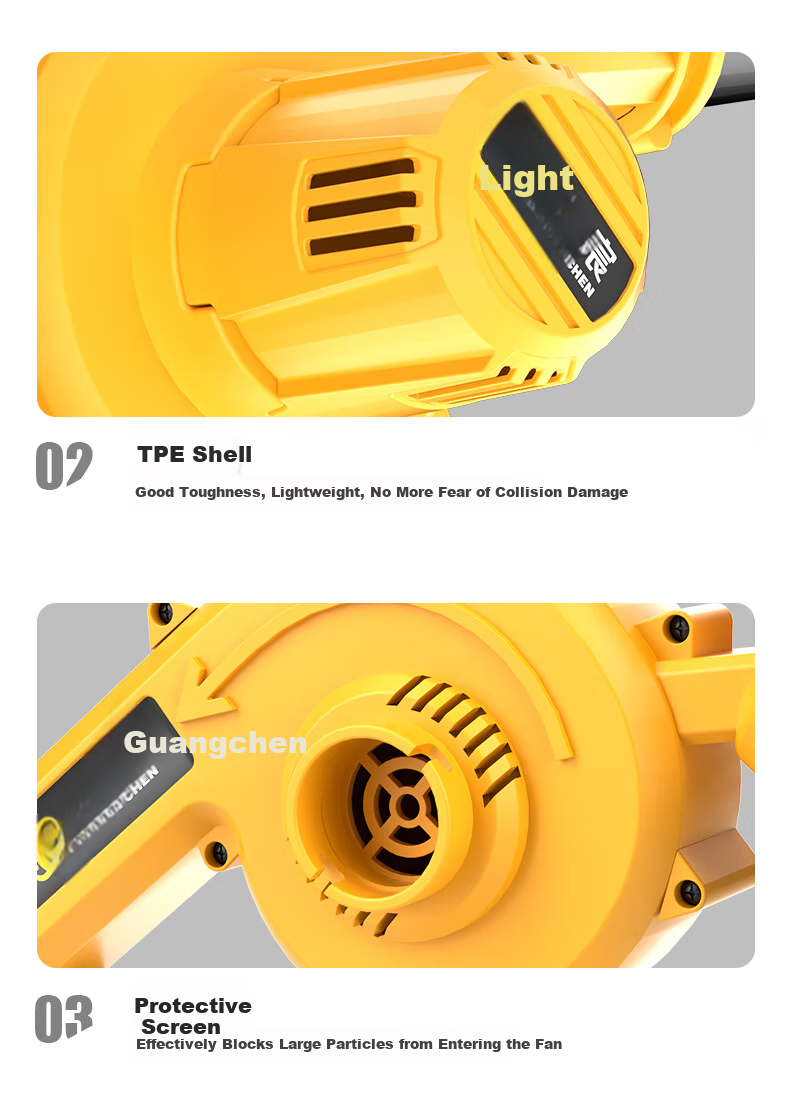 Guangchen Dual-Use Blower Industrial Blower Dust Removal High Power Strong Wind Snow Blower Vehicle Storm Fan 32