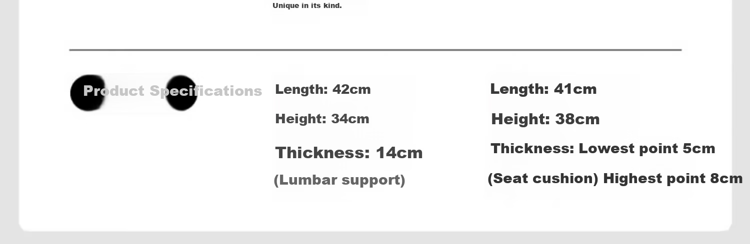 Nila Lumbar Support Office Cushion Seat Pad Workstation Long Sitting Waist Pillow Backrest Cushion Lumbar Support Pad Waist Protector 2