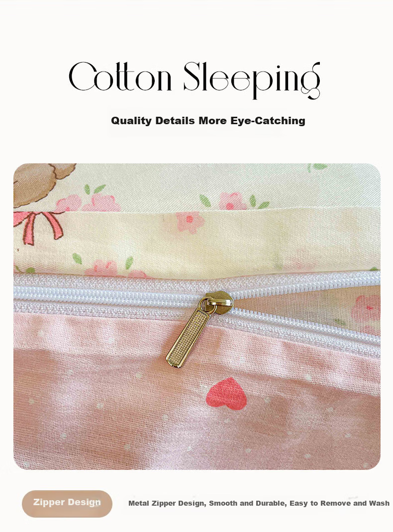 MUJI 100% Cotton Duvet Cover Single Pure Cotton Student Dormitory Bedding 150x200cm 3