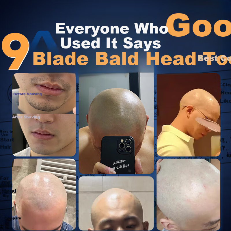 AUX Bald Head Hair Clipper Electric Shaver for Men Self Haircut Home Use Electric Beard Trimmer Haircutting Machine Gift