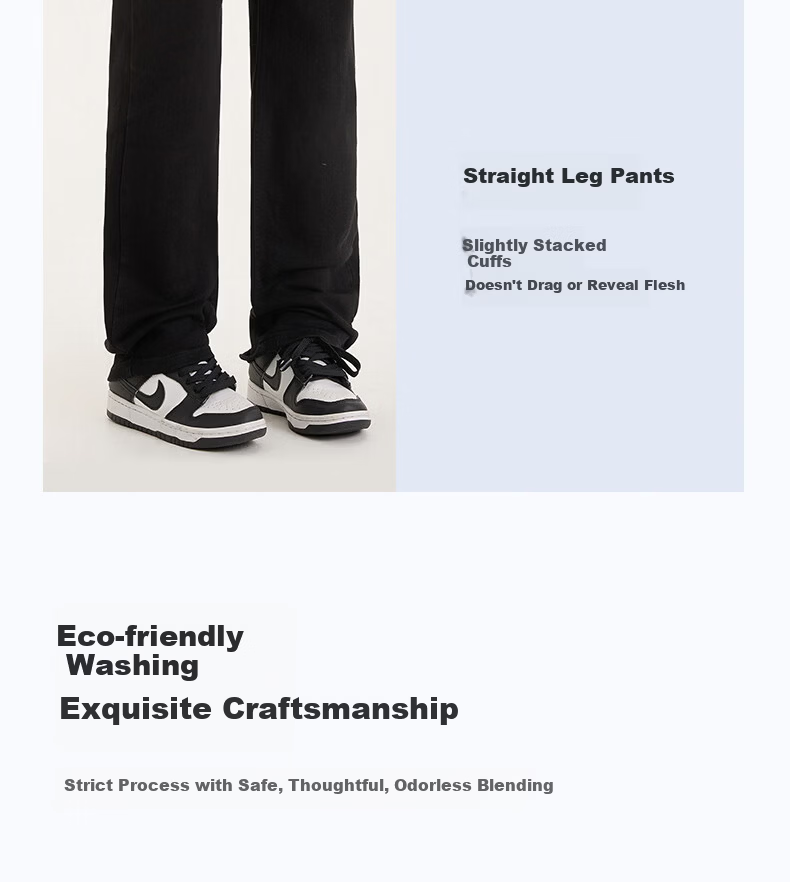 Borui Narrow Fit Women's Jeans 2026 New Spring Autumn High Waist Straight Leg Black Cigarette Pants Casual Trousers 15