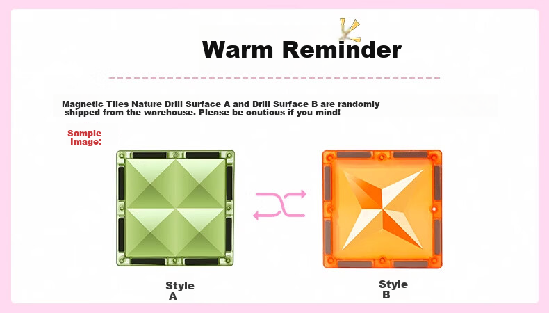Childhood Infinite Magnetic Tiles Faceted Toy Children's Educational Toy Strong Magnet (Holiday Gift Box Edition Pipeline Nature 100) 2