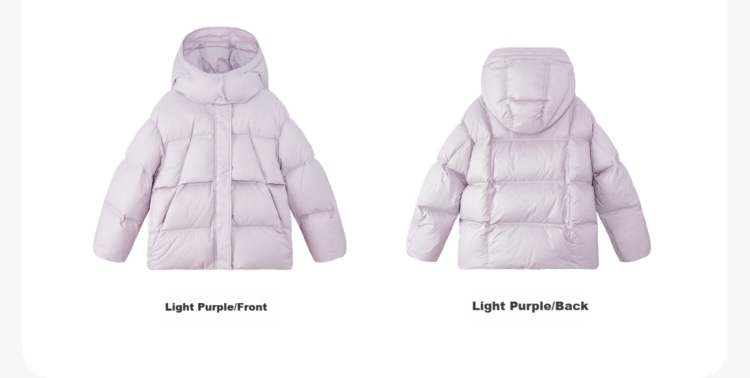Zoxi Girls' Down Jacket Winter New Children's Three-Proof Hooded Puffer Coat Red 150 Festive Outfit 24