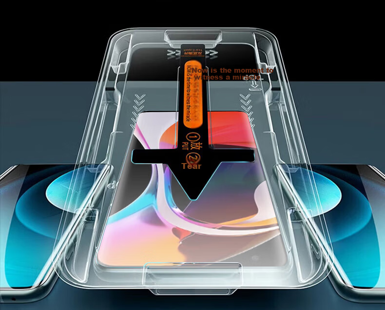 Baouzou [Instant Adhesive 2-Pack - Damage Compensation] Compatible with Xiaomi Mi 10 Tempered Glass Screen Protector, Xiaomi Mi 10s Curved HD Anti-Fingerprint Protective Film 10