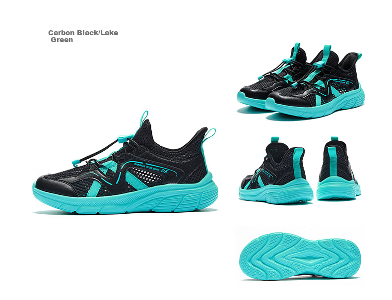 361° Kids Sports Shoes Summer 26 Boys and Girls Large Mesh Breathable Lightweight Soft Elastic School Running Shoes 19