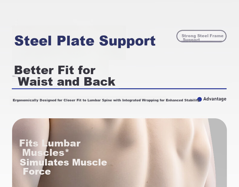 LI-NING Lumbar Support Belt for Herniated Disc and Lumbar Muscle Strain with Steel Plate, Unisex Sports Waist Brace, Spine Support for Prolonged Sitting 8