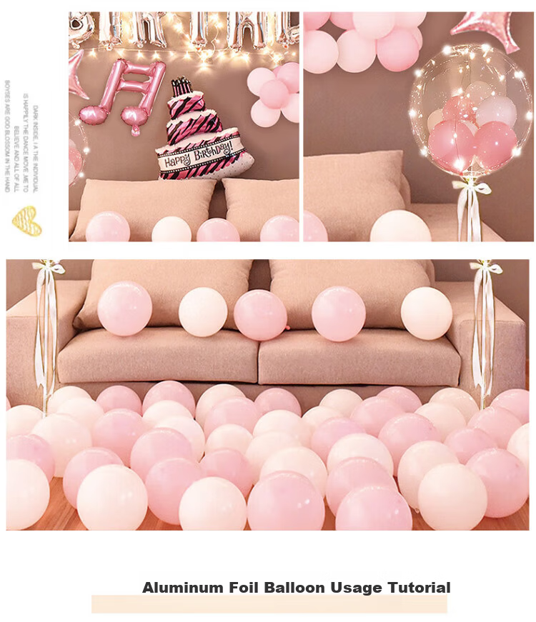 Xinxin Jingyi Birthday Scene Setup Party Decorations Boys Girls Baby First Birthday Balloon Decoration Background Wall 7