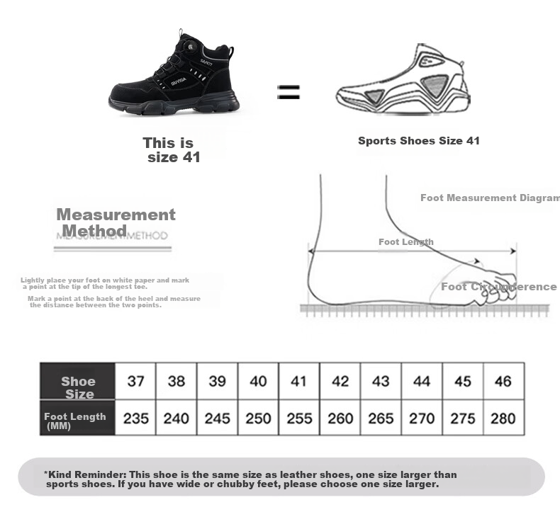 JUNBU Men's Steel Toe Safety Work Shoes Anti-Smash Puncture Lightweight Comfortable Functional Shoes F155BKT Size 44 19