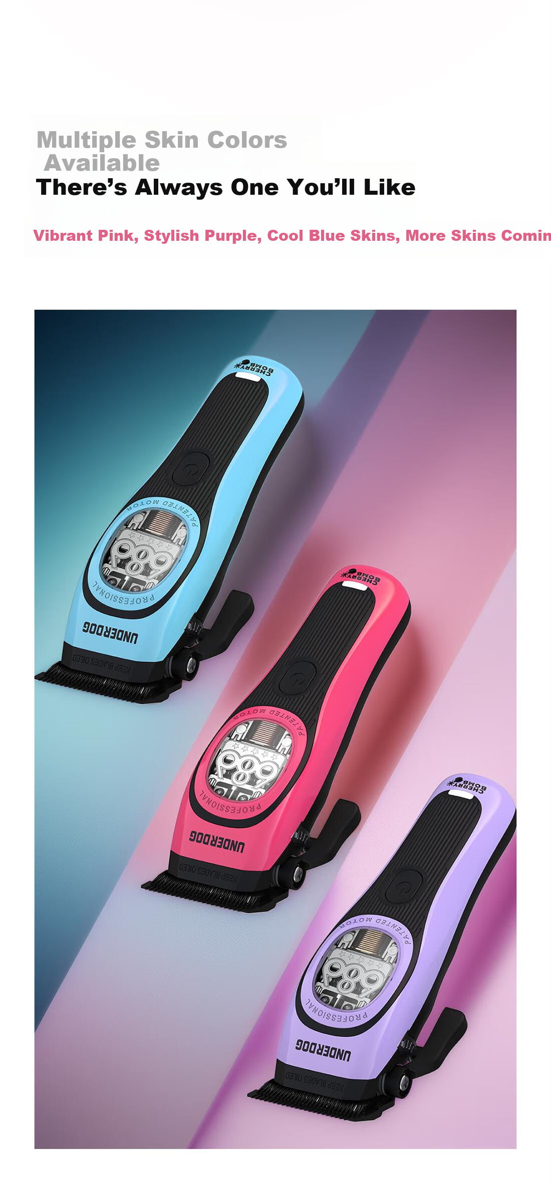 CHERRY BOMB Cherry UD Shenshou Pomade Electric Hair Clipper Professional Gradient Haircut Magnetic Levitation Motor Barber Shop Hair Trimmer 8