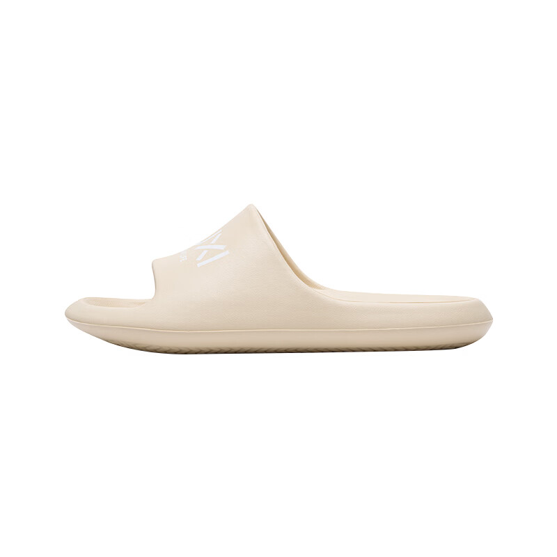 Puxi Banana Letter Print Trendy Slippers Non-slip EVA Material Couple Versatile Off-white 37-38