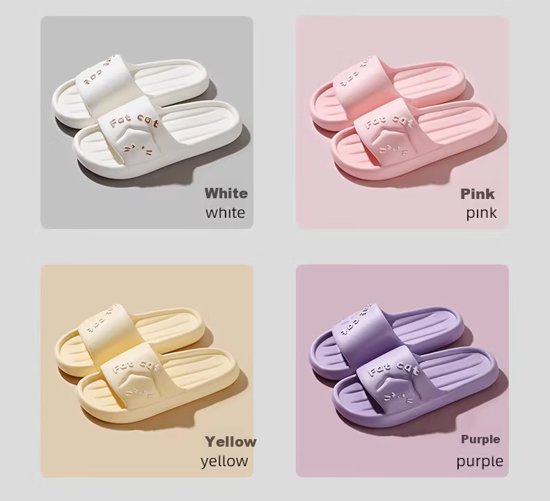 Zhiying Women's Summer Indoor Home Shower Slippers Silent Non-Slip Soft Sole Men's Green Sandals Size 36-37 13