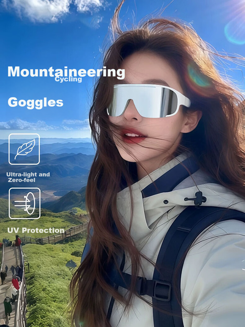 Jimmy Orange Mountaineering Goggles UV Protection Snow Climbing Outdoor Sports Windproof Sandproof Cycling Sunglasses Unisex 1