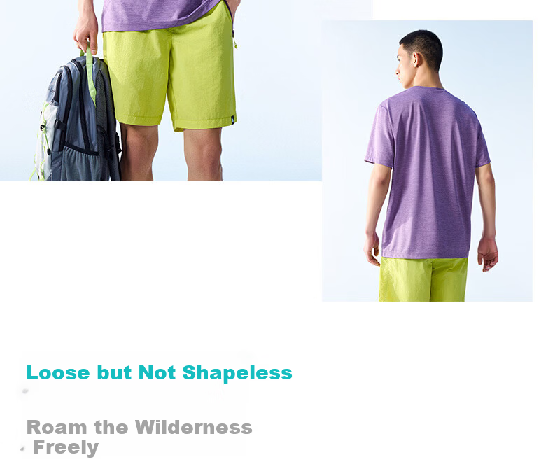 Anta Outdoor Quick-Dry Sports Short Sleeve T-Shirt Men Summer New Solid Color Breathable Trendy Knit Base Layer Top 23
