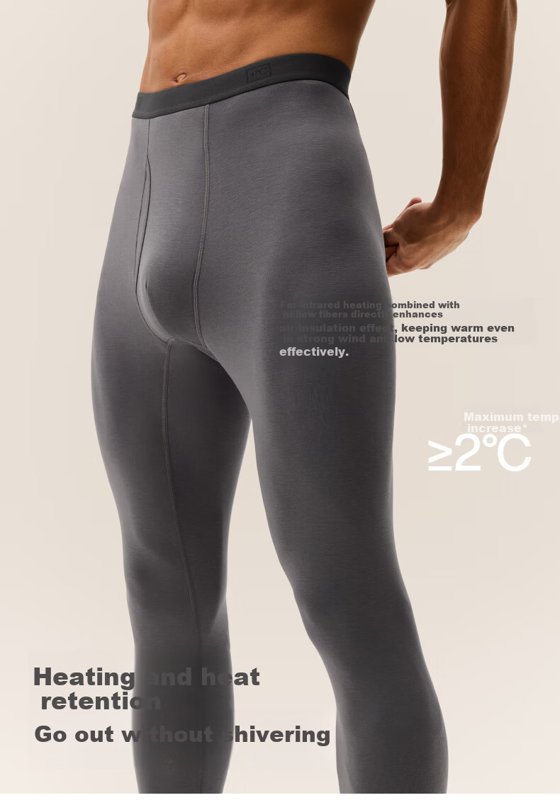 Bananain Repi 302++ Thermal Pants Unisex 7A Antibacterial Fleece Thickened Autumn Winter Underwear Leggings Cotton Pants 6