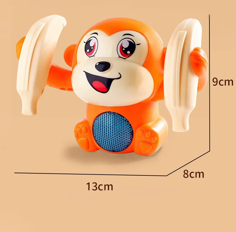 Kingstan Tumbling Monkey Toy Baby Electric Flipping 0-1 Year Old Soothing Device Children's Crawling and Head Lifting Trainer 13
