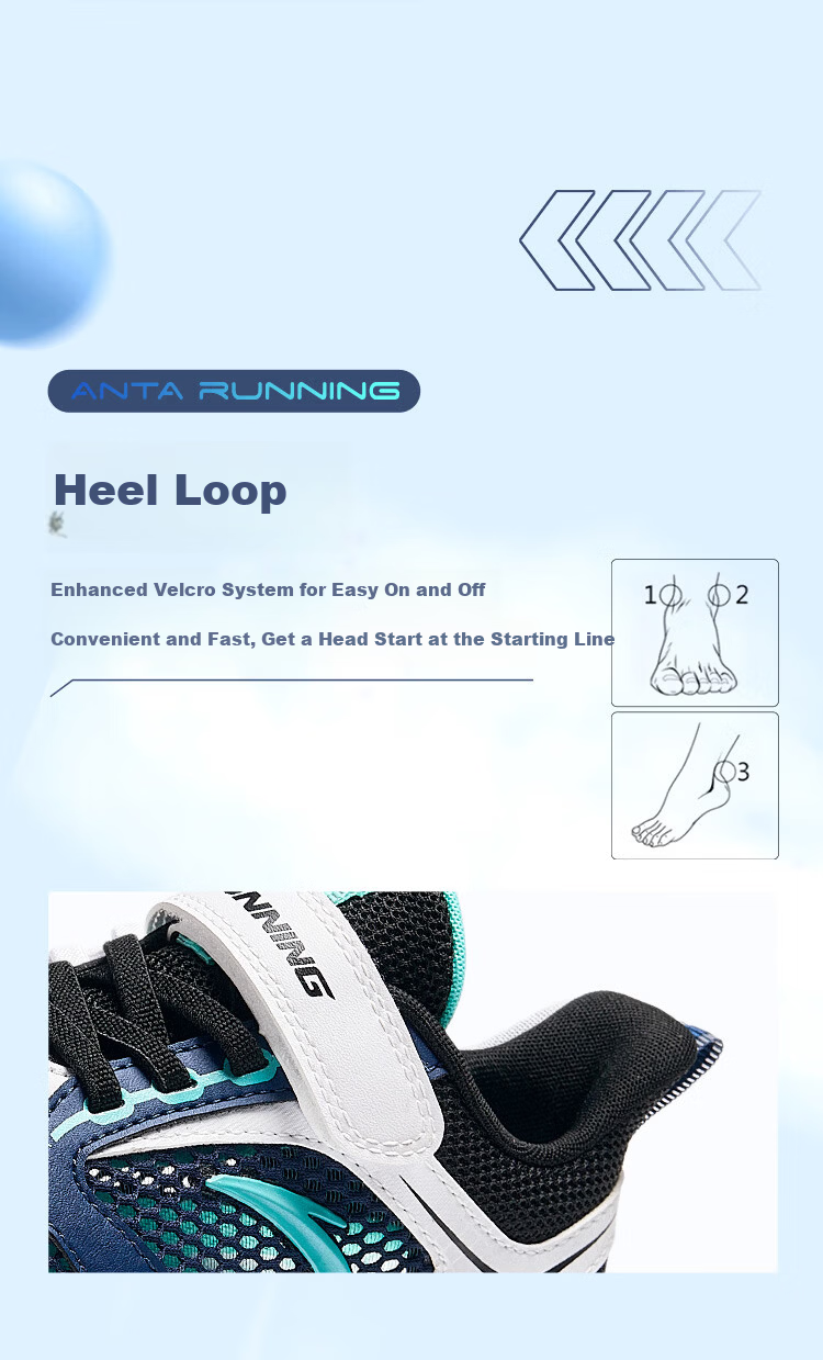 Anta Kids Sports Shoes 2026 Summer Boys Toddler Breathable Lightweight Running Shoes A12619957 8