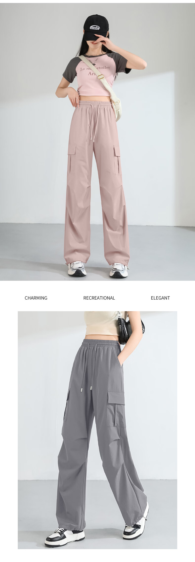 MJ STYLE Women's Workwear Straight-Leg Pants Summer 2026 Fashion Slim Fit Sporty Cool High-Waist Versatile Trousers 5