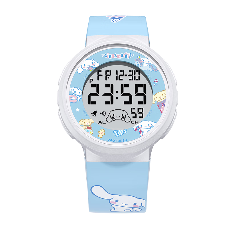 Authentic Sanrio Kids Digital Watch for Girls, Elementary School Age 6-12, Middle School Birthday Gift 8551