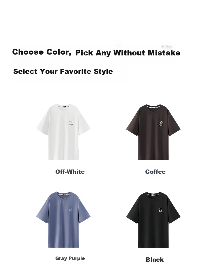 Semir Wang Anyu Mall Editionemoji™ Collaboration Men's Short Sleeve T-Shirt Summer 2026 Base Shirt 101326100208 25