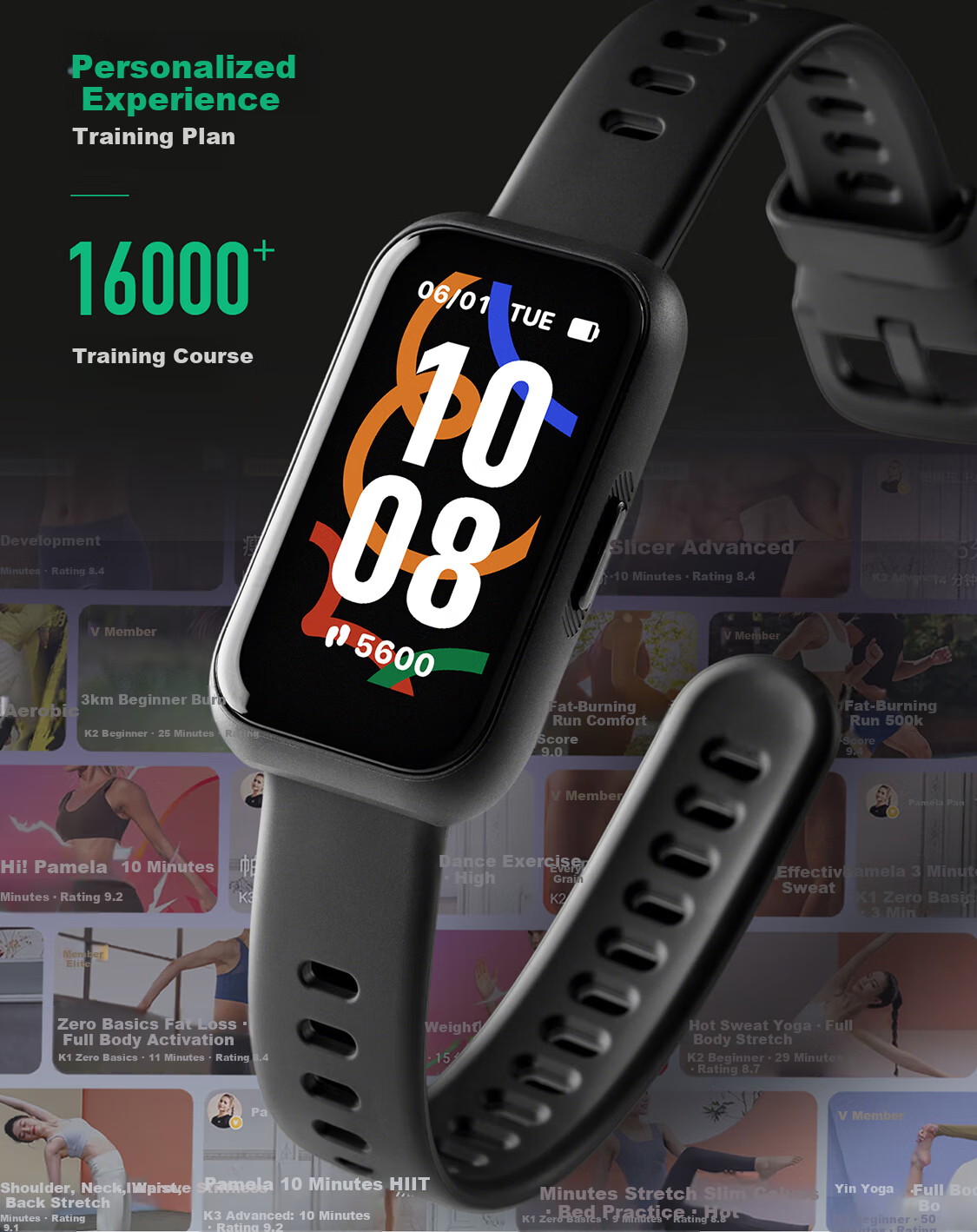 Keep Smart Fitness Tracker Sports Bracelet Blood Oxygen Heart Rate Monitor Multi-Sport Modes B5 Lite - Black with Added Table Tennis and Basketball Modes 22