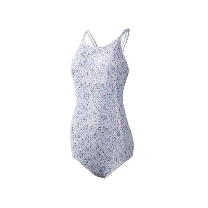 Keep Women's One-Piece Triangle Slim Fit Fashionable Hot Spring Swimming Suit 681 Moonlight White L