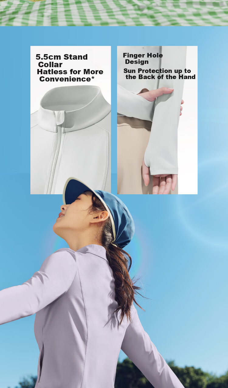 Beneunder UV Protection Jacket for Women, Short Style, Sexy Stand Collar, Slim Fit AL819 Twilight Black L 40