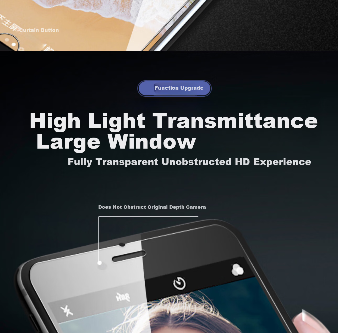ESCASE Tempered Glass Screen Protector for iPhone 8/7/6s/6 - HD Clear, No White Edges, Non-Full Coverage Front Film 4