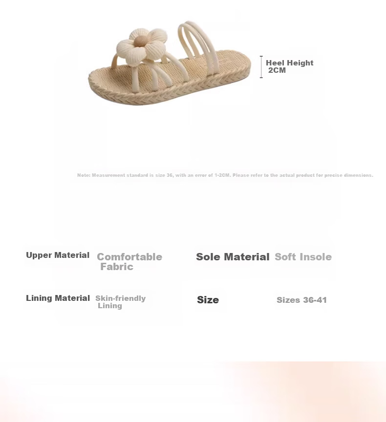 FOOTOPPO Women's Roman Sandals Flat Outdoor Slippers Beach Summer Non-Slip Soft Sole Sandals 5