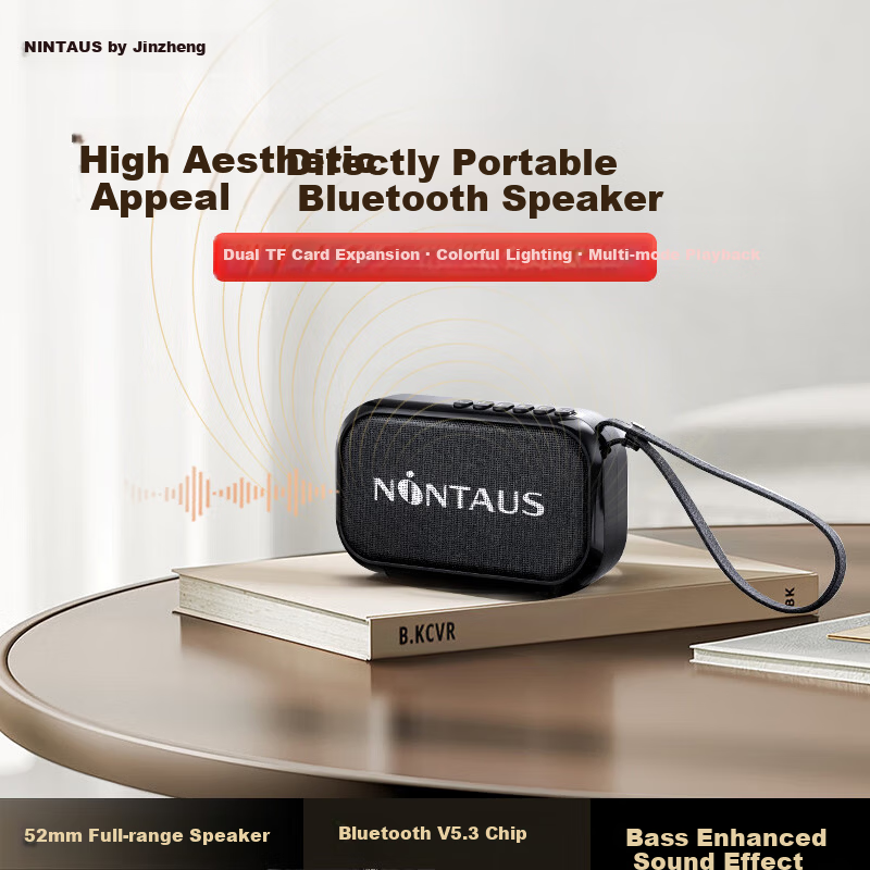 Jinzheng JZ27 2025 New Bluetooth Speaker Portable Outdoor Small Large Volume Square Dance Multifunction Player Card Slot Rechargeable Elderly Music Radio