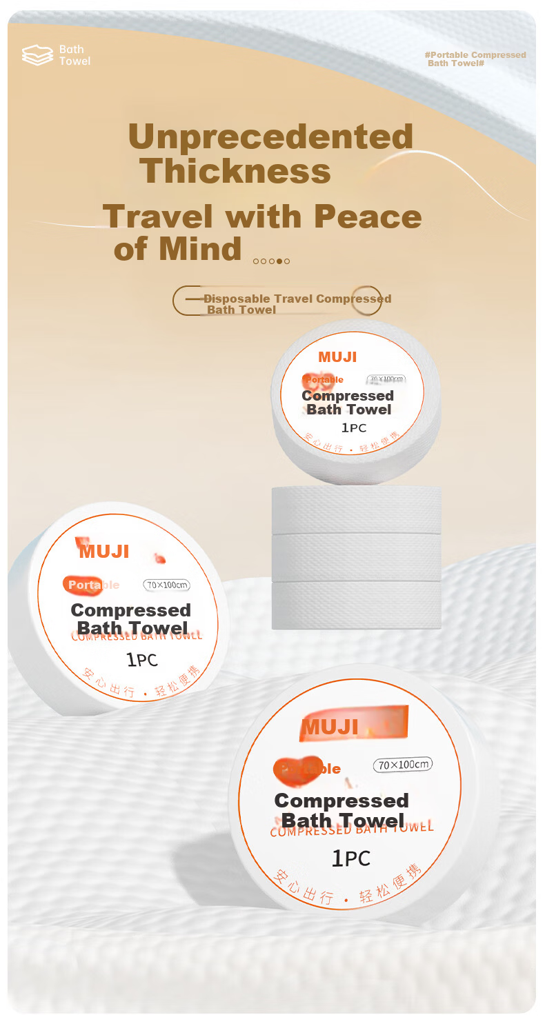 MUJI Travel Disposable 3-Piece Set Single Bed Sheet Duvet Cover Pillowcase Thickened Anti-Dirt Travel Supplies Hotel Peach Rabbit 1