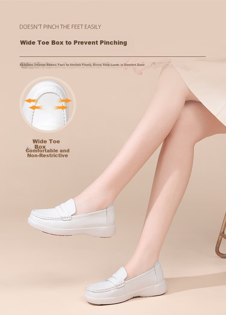 Red Dragonfly Women's Durable Soft-Soled Nurse Shoes Slip-On Lightweight Workplace White Sneakers WTB162431 White Size 36 4