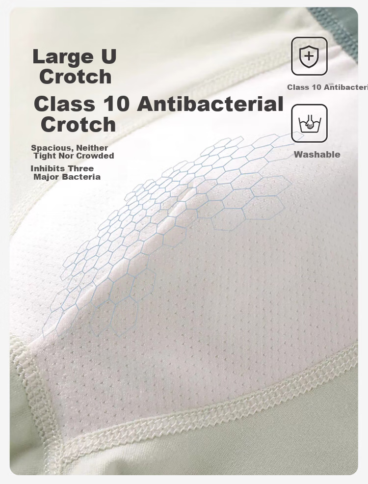 FitonTon A-Class Boys' Cotton Antibacterial Underwear Spring Summer Adolescents Teenagers Boxer Shorts for Middle and High School Students 3