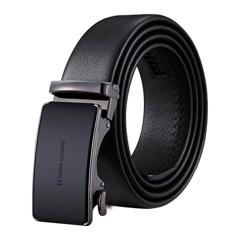 HLA Men's Belt, Top-Grain Leather, Automatic Buckle, Waistband, Practical Birthday Gift for Dad Or Husband, New Style