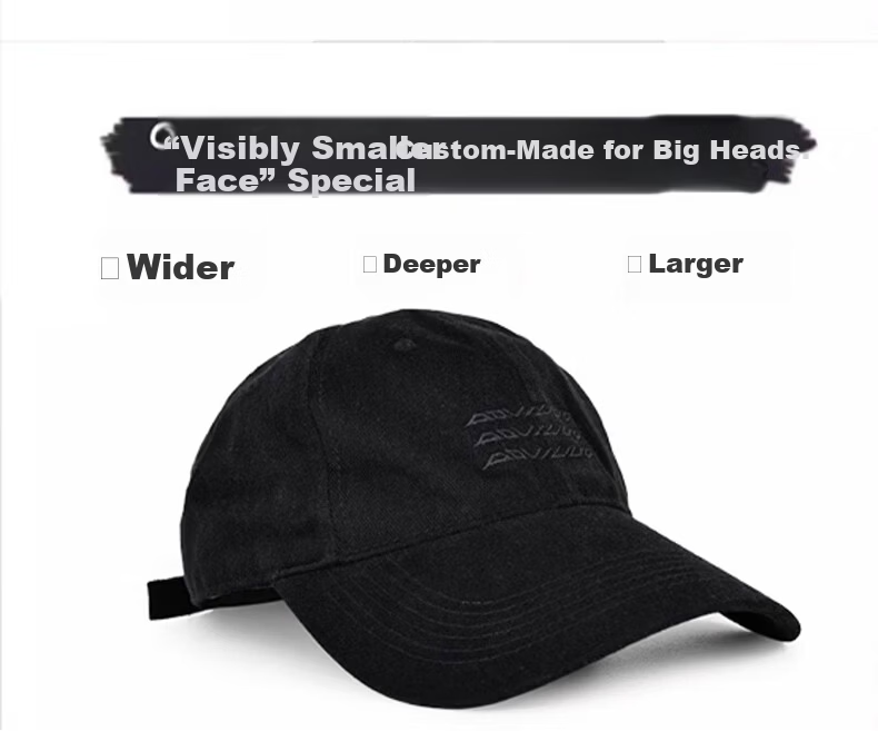 HAOGUAN Women's Baseball Cap Spring Summer New Retro Washed Fleece Sun Protection Duckbill Hat Korean Style Versatile Large Head Circumference Trendy Cap 2
