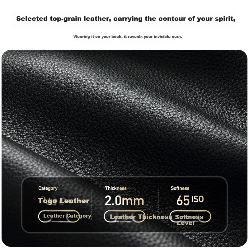 Bopai Genuine Top Layer Leather Business Backpack for Men 16-inch Laptop Bag Real Leather Travel Bag Valentine's Day Gift