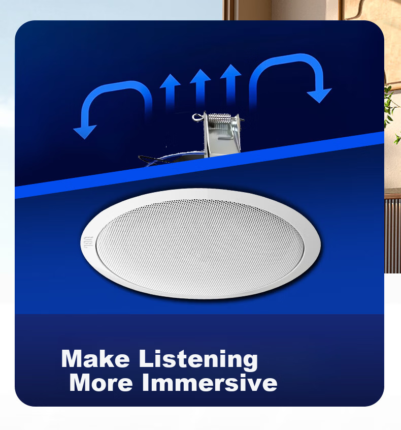 JBL CSS8006BM Ceiling Home Theater Speaker Set with Four Imported Drivers, High-End Background Music Invisible Speakers, Smart Bluetooth-Enabled Main Unit for Living Room and Commercial Use 3