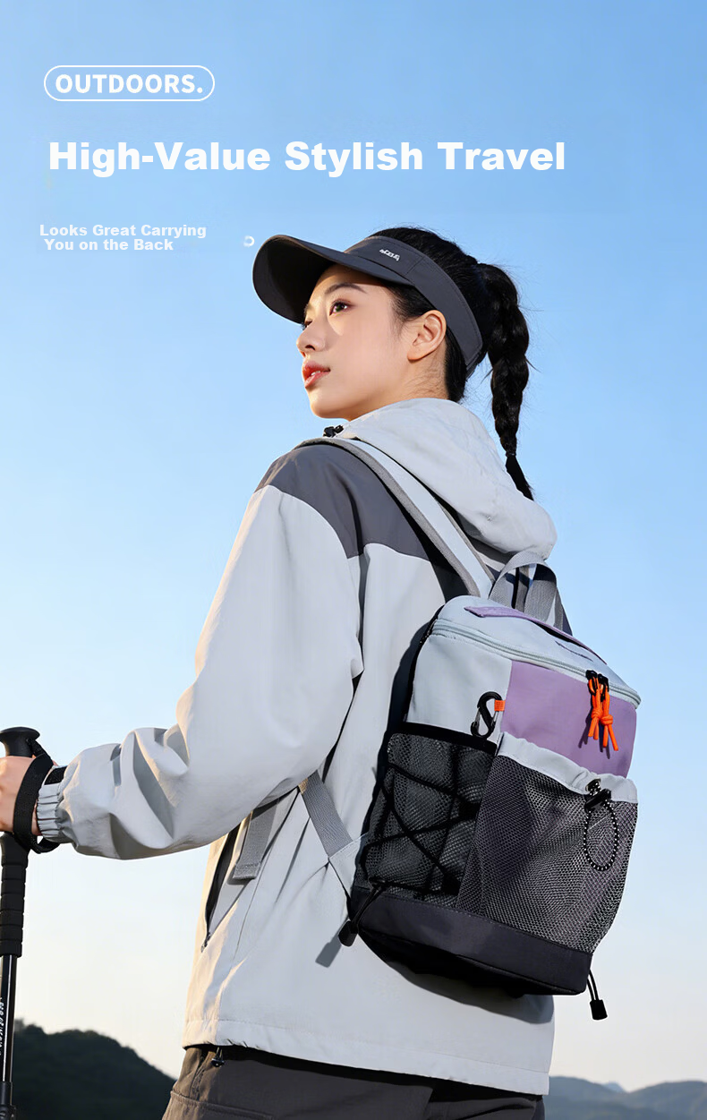 Warrior Outdoor Large Capacity Lightweight Stylish Water-Resistant Casual Hiking Backpack Travel Bag for Men and Women School Bag 18