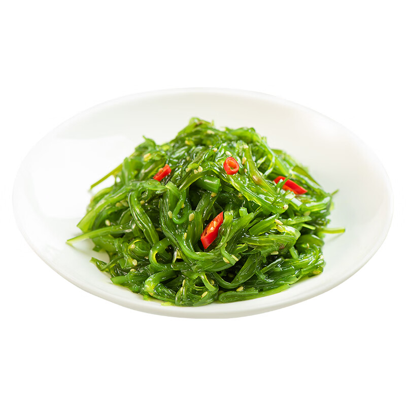盖世调味裙带菜 净重2斤 芥末味即食海藻沙拉 海草海白菜