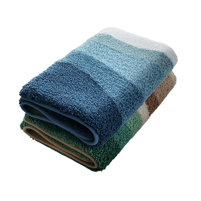 Da Jiang Small Blue Removable Washable Floor Mat Bathroom Door Water Absorption Mat Foot Mat Toilet 40x60cm Carpet Surface Only 1 Piece