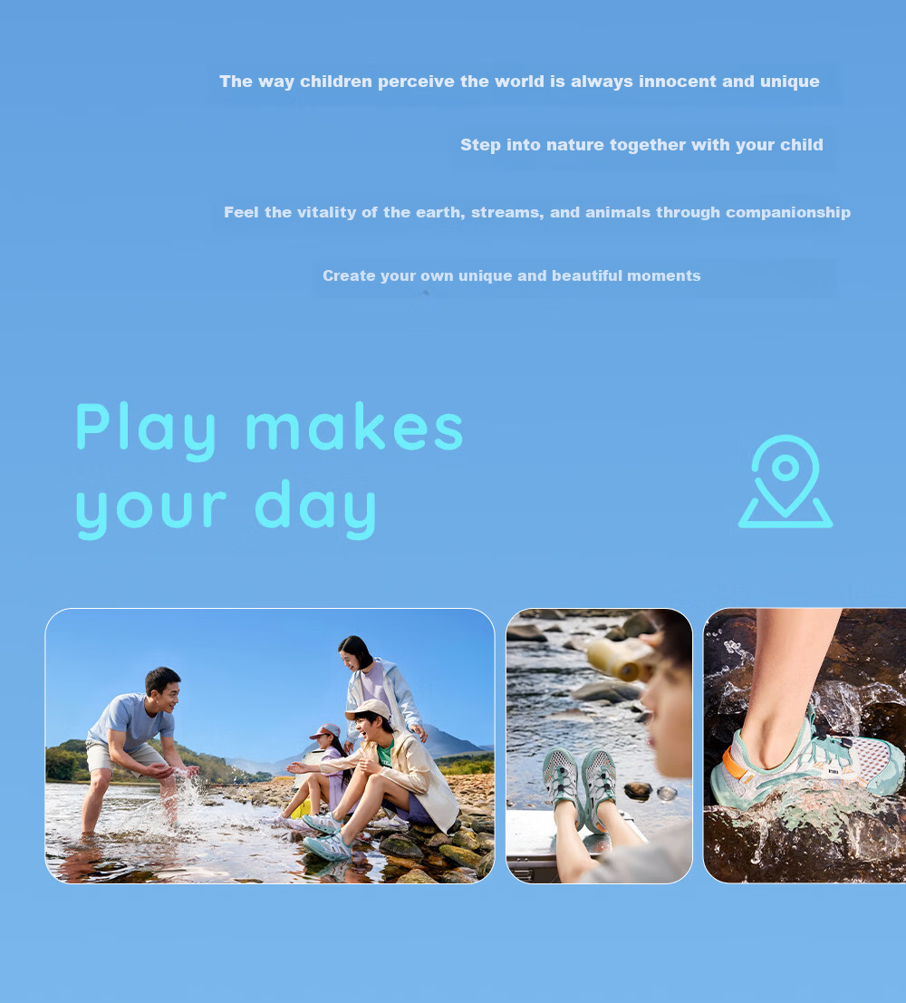 Anta Kids Sports Sandals Boys Big Kids Summer Mesh Breathable Creek Walking Drawstring Water Shoes A12626915 13