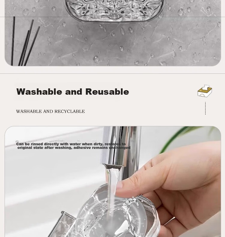 Jialifang Suction Cup Wet Wipes Storage Box Wall-Mounted Kitchen Wet Tissue Holder Wet Toilet Paper Facial Tissue Dispenser Transparent Color 9