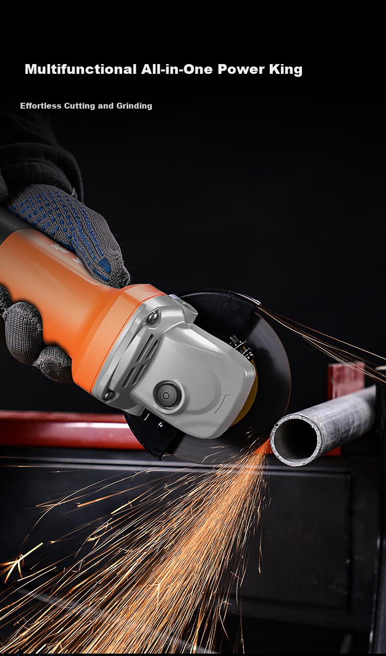 Dongcheng 1010W High Power Multifunctional Angle Grinder Cutting Grinding Polishing Hand Grinder DSM1010-100S 2
