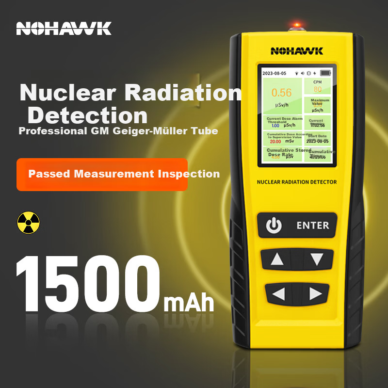 Nohawk Professional Home Use Marble Radiation Detector Medical Alert Geiger Counter