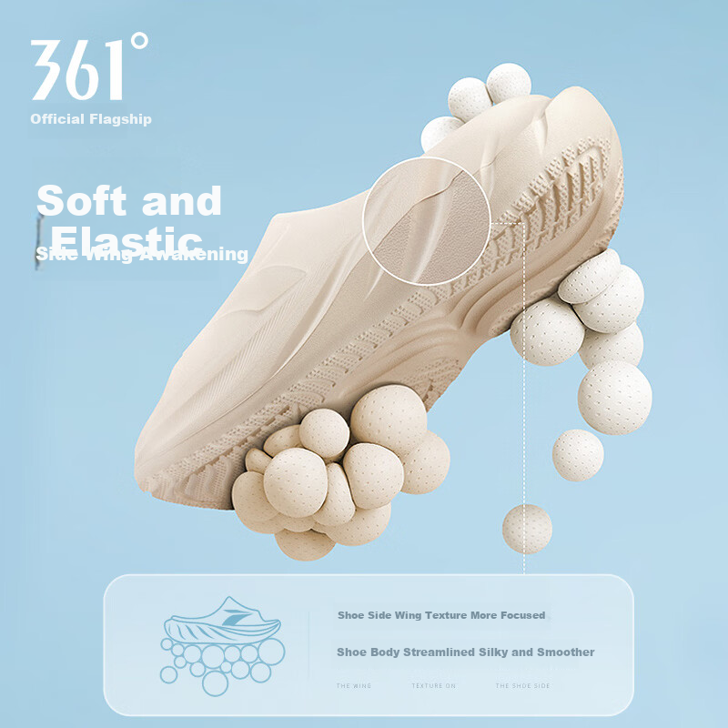 361° Feiyu Men's Slippers 2026 New Sports Recovery Thick Sole Cushioned EVA Outdoor Non-Slip Beach Sandals